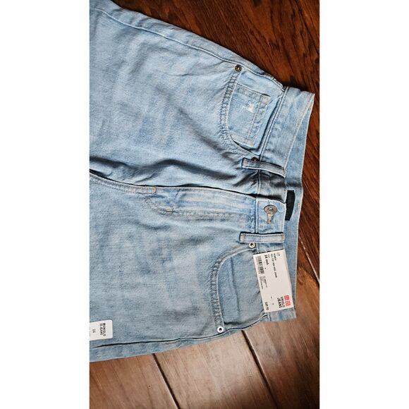Uniqlo Ankle Distressed Blue Jeans Women's 24" High Waisted - Picture 3 of 11